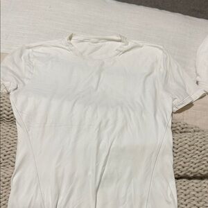lululemon athletica White Short Sleeve Tee soft stream
